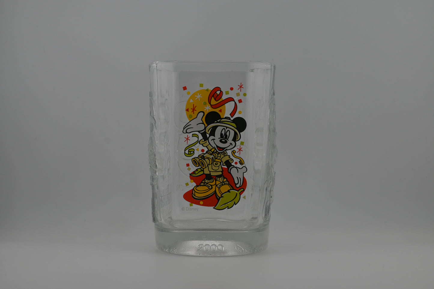 2000 McDonald’s Walt Disney Commemorative Glass – Limited Edition Collectible – Explorer Mickey