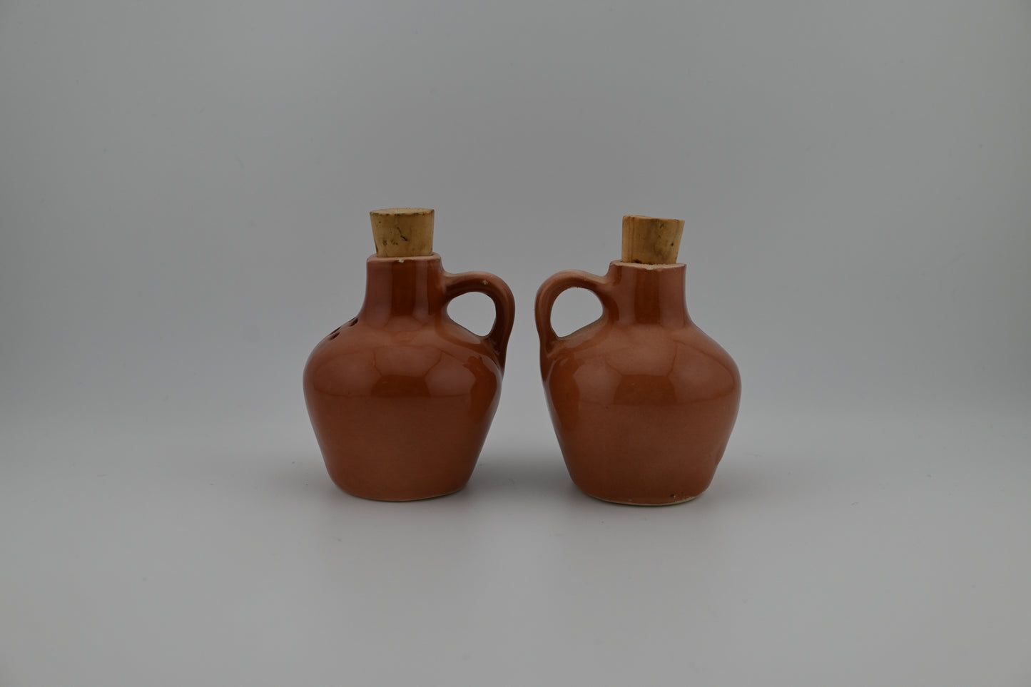 Vintage 1960s Ceramic Ma and Pa Ozarks Salt and Pepper Shakers