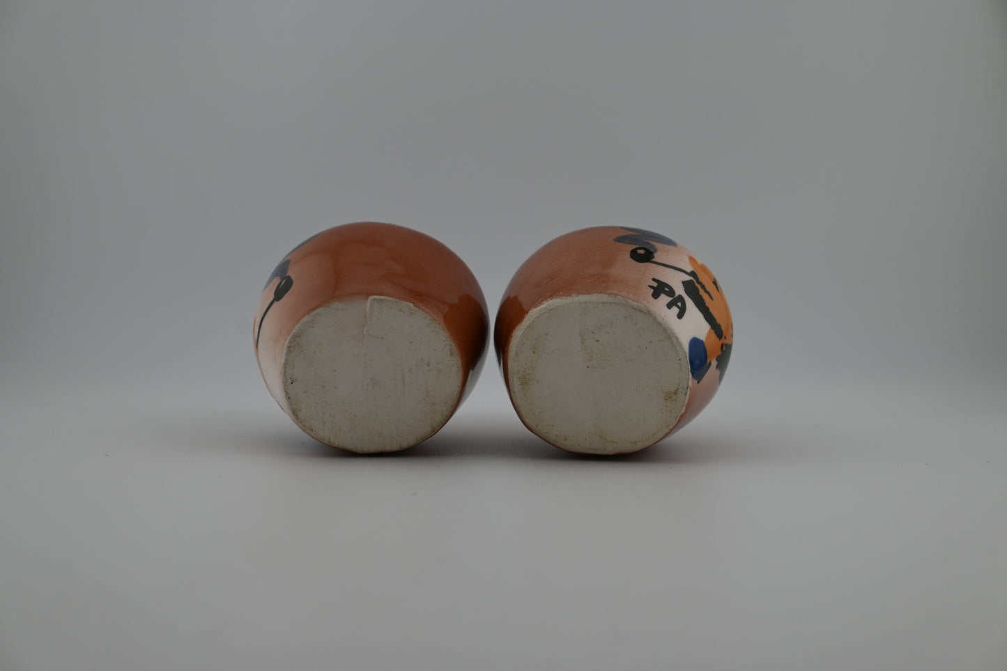 Vintage 1960s Ceramic Ma and Pa Ozarks Salt and Pepper Shakers