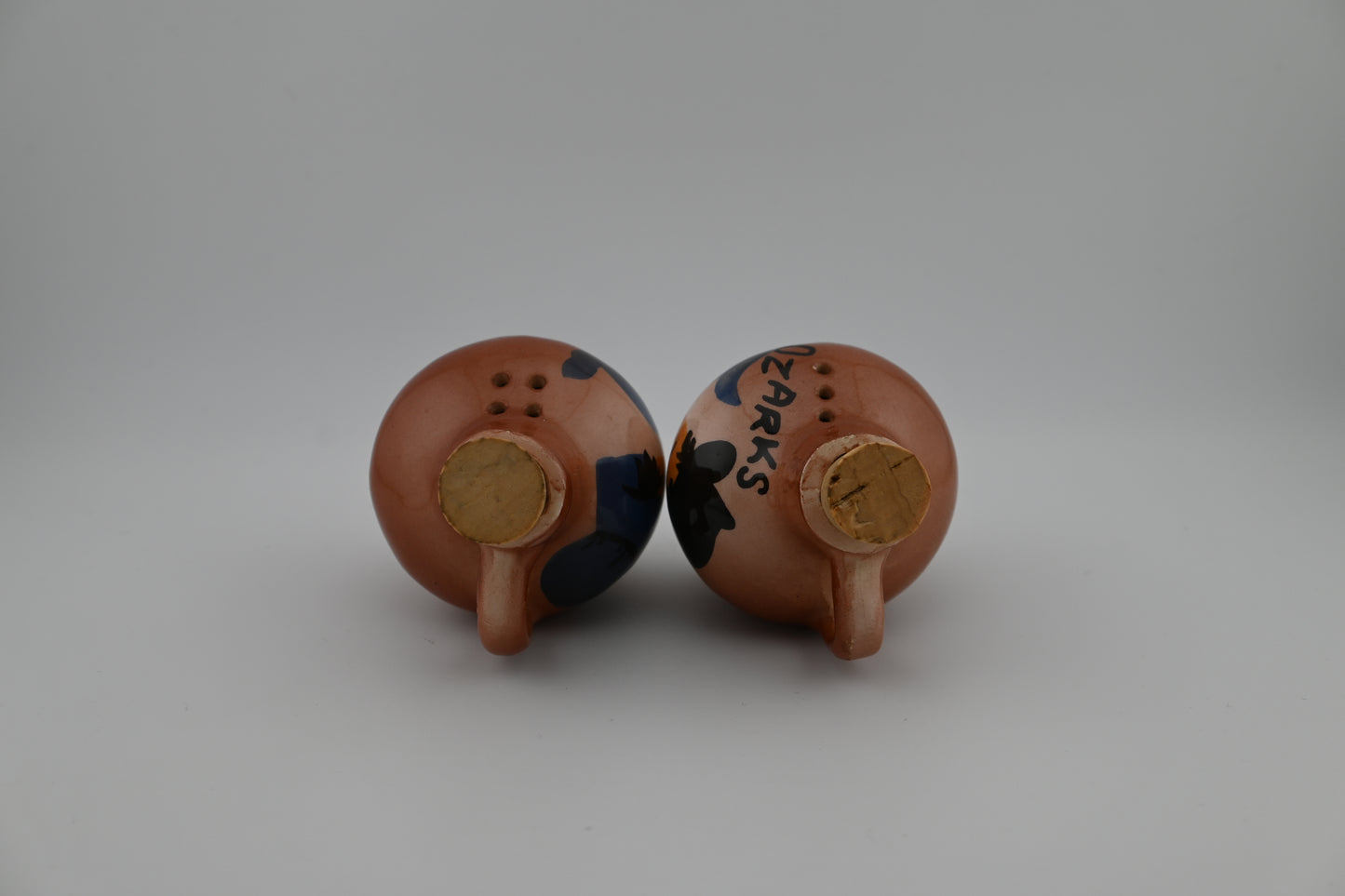 Vintage 1960s Ceramic Ma and Pa Ozarks Salt and Pepper Shakers
