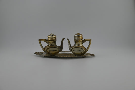 Vintage 1960s New Mexico Salt & Pepper Shakers Teapots, Made in Japan