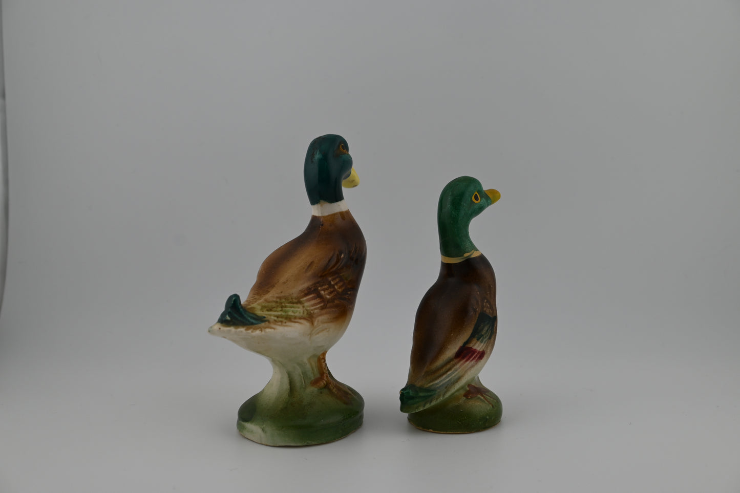 Vintage 1950s Ceramic Mallard Salt and Pepper Shakers