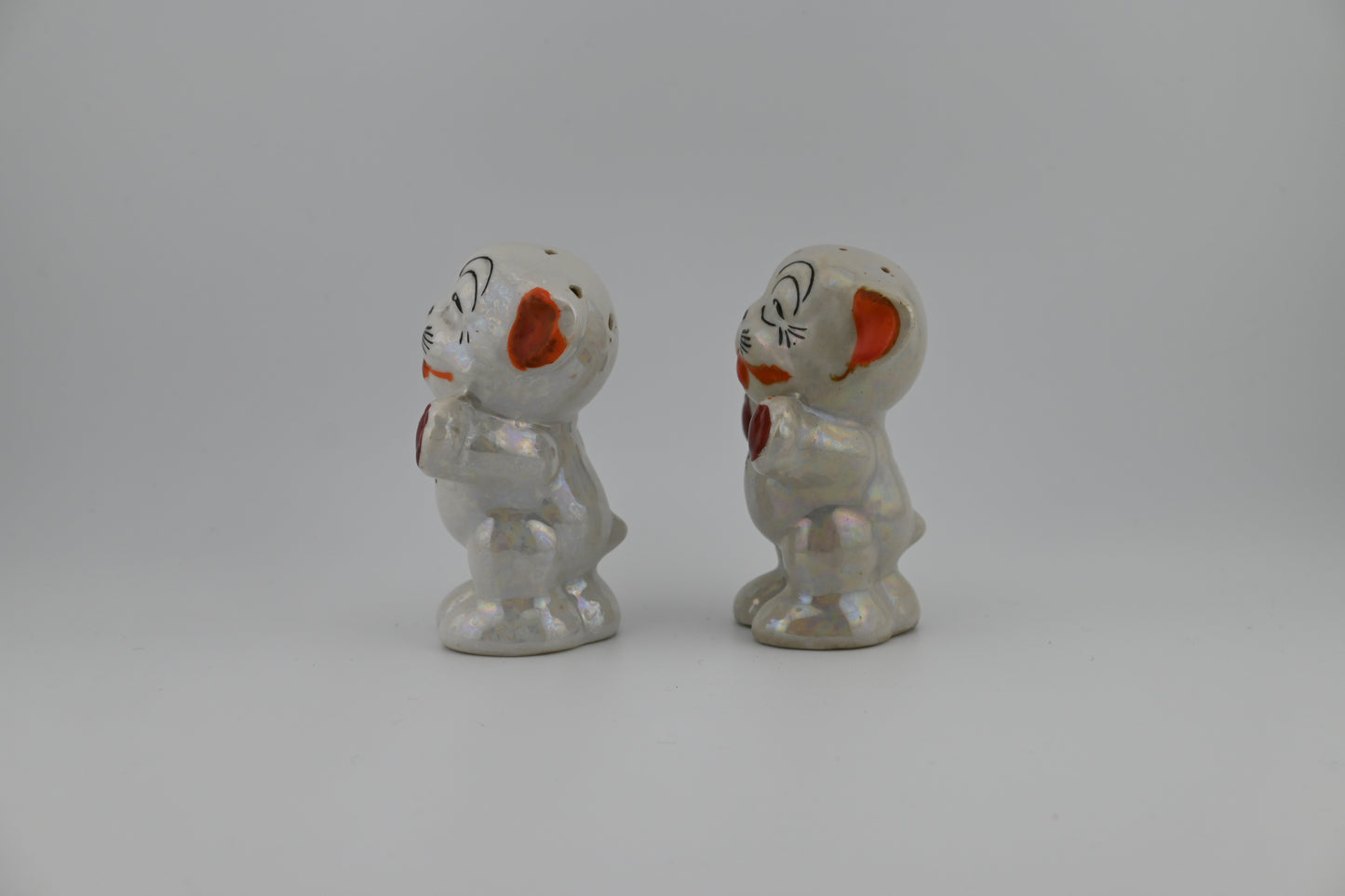 Vintage 1950s Ceramic Bonzo The Dog "I'm Salt" "I'm Pep." Salt & Pepper Shakers Set – Made In Japan