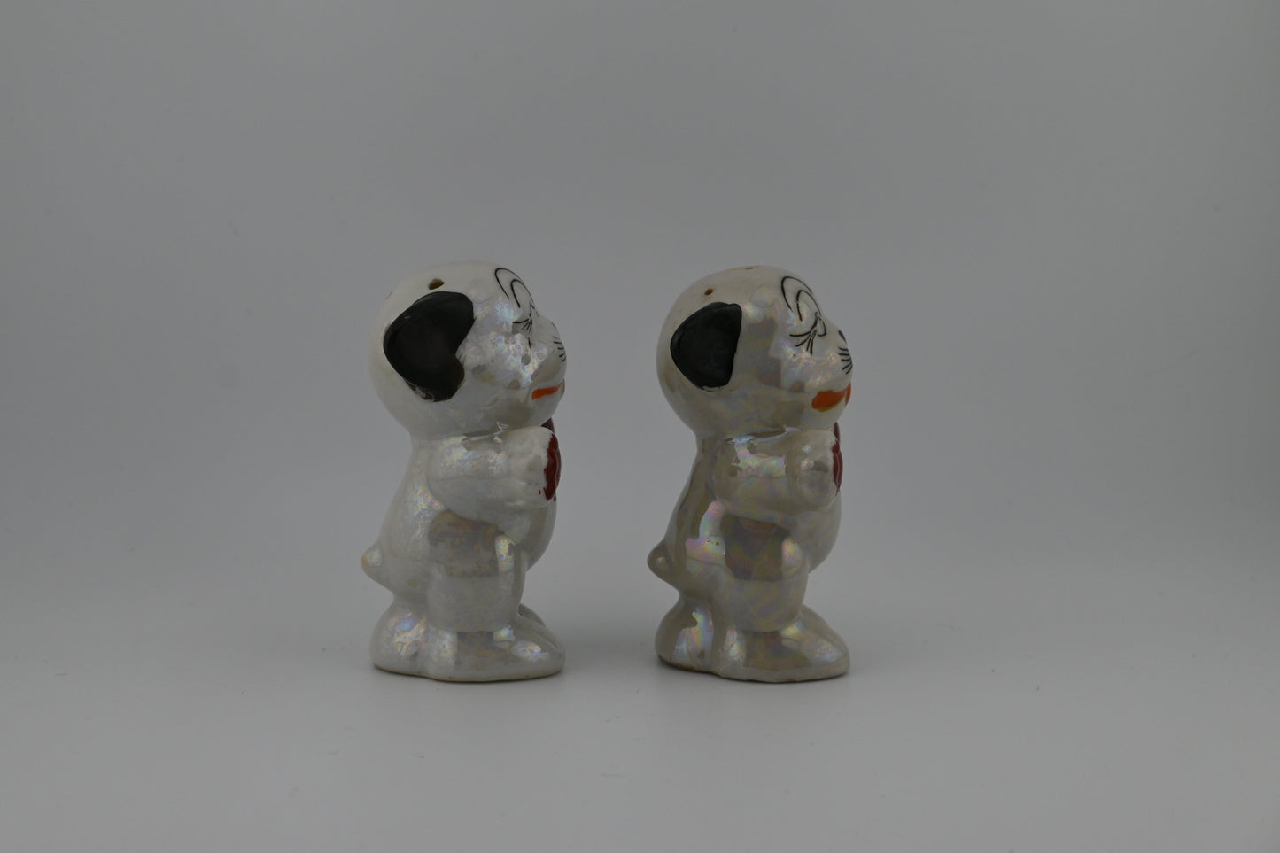 Vintage 1950s Ceramic Bonzo The Dog "I'm Salt" "I'm Pep." Salt & Pepper Shakers Set – Made In Japan