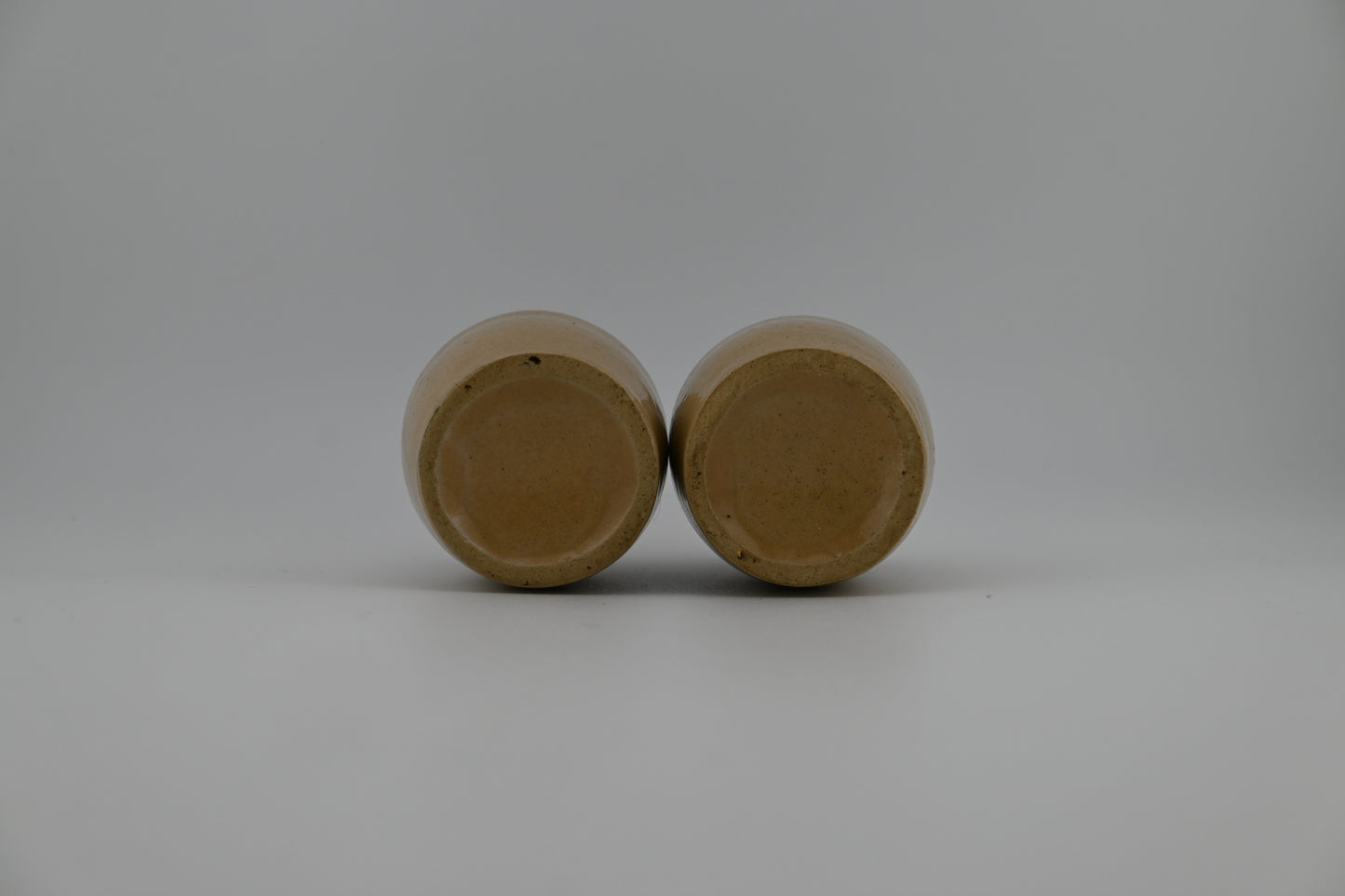Vintage 1960s Salt And Pepper Shakers Corked Jug Brown/Tan