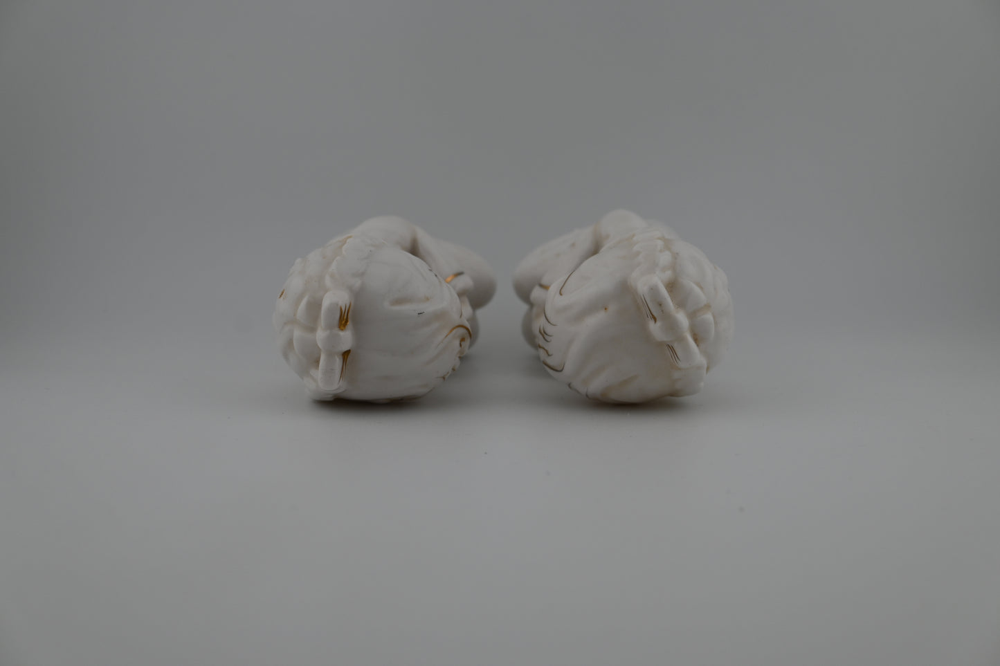 Vintage 1950s Praying White Porcelain Rare Salt & Pepper Shaker Set - Made in Japan