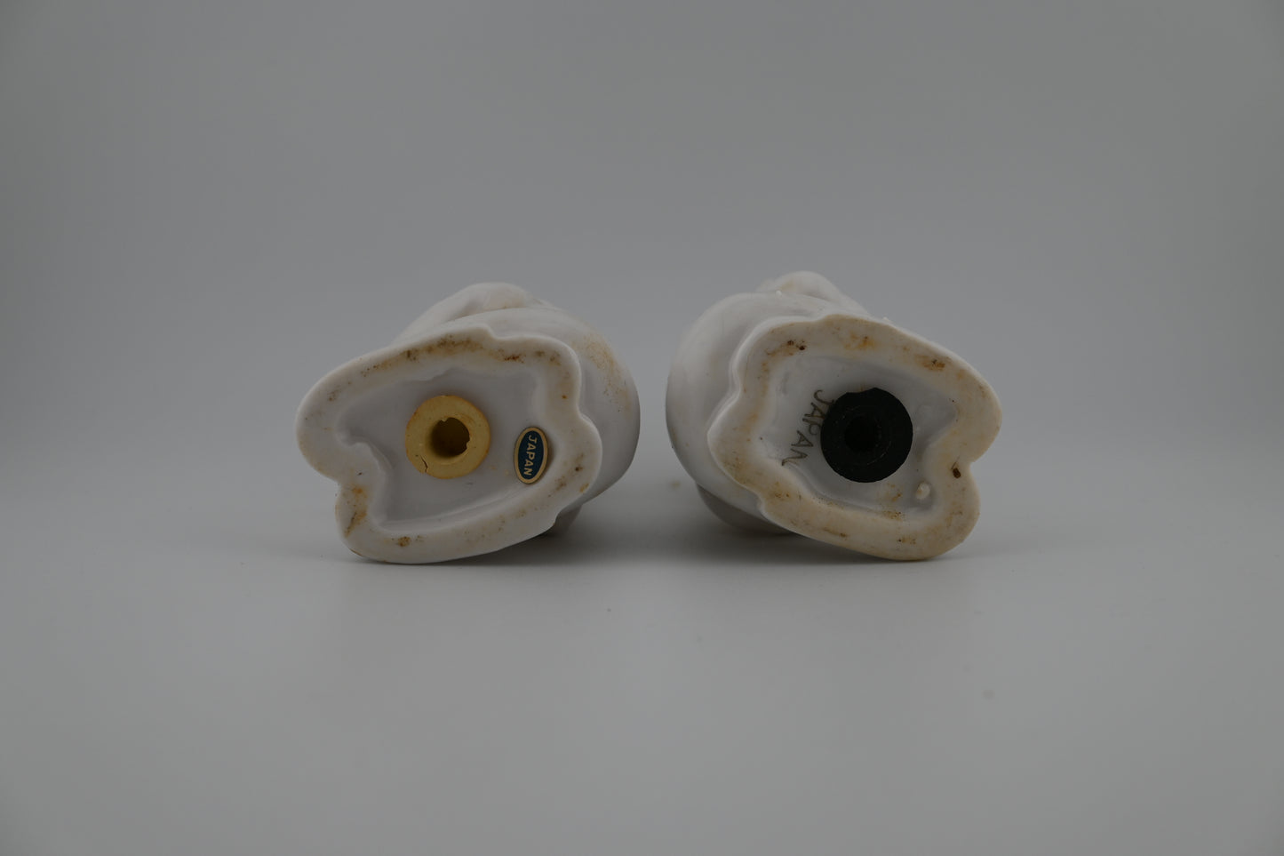 Vintage 1950s Praying White Porcelain Rare Salt & Pepper Shaker Set - Made in Japan