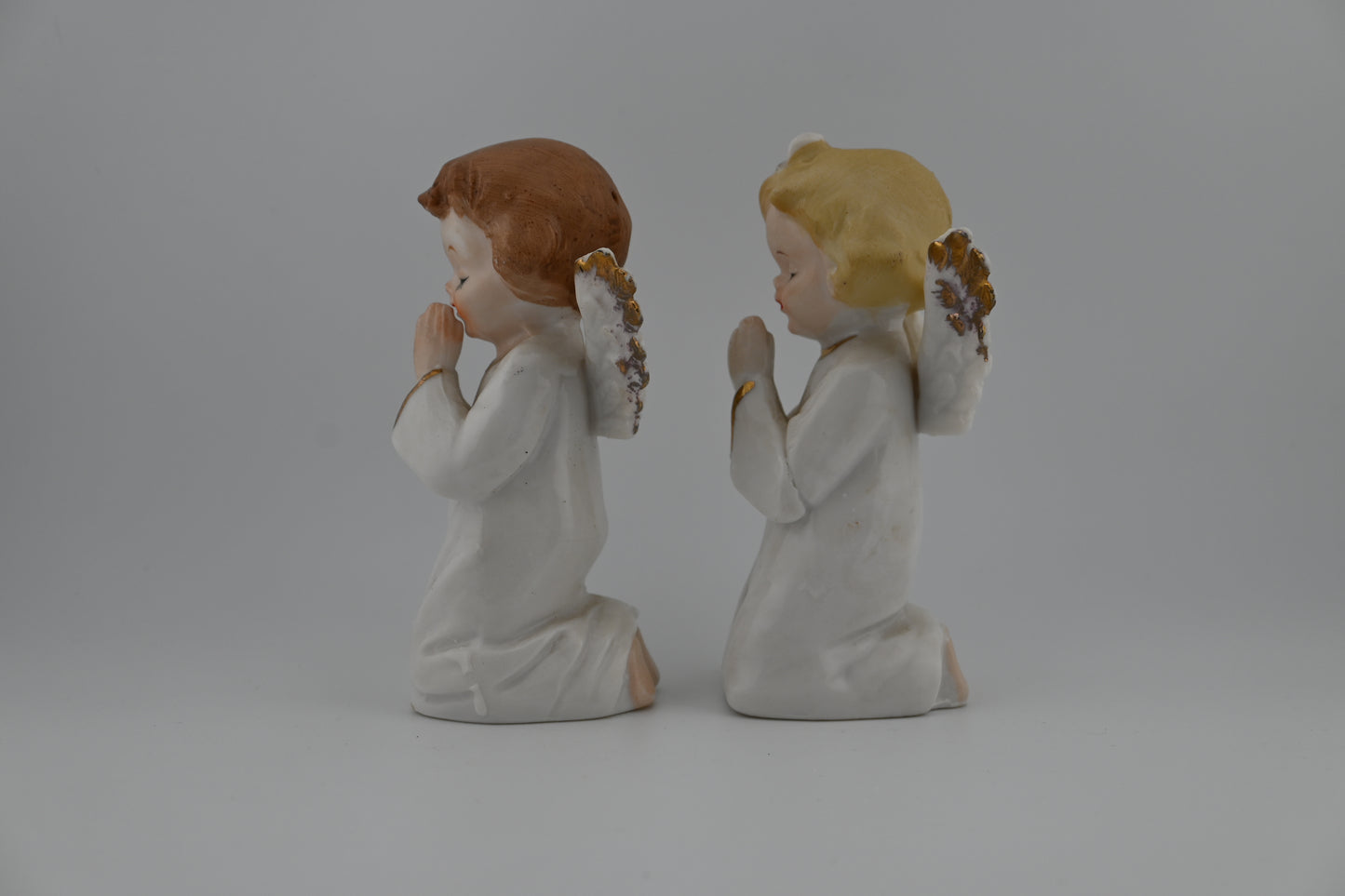 Vintage 1950s Hand-Painted Praying Angel Salt & Pepper Shakers - Made In Japan