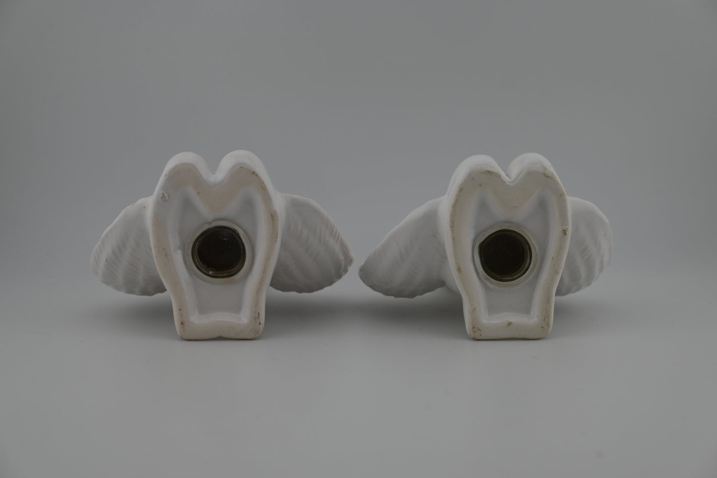 Vintage Praying Baby Angels White Porcelain Rare Salt & Pepper Shaker Set